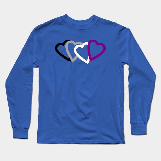 Asexual Pride Long Sleeve T-Shirt by scrappydogdesign